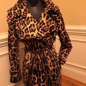 Leopard print Trench Coat -